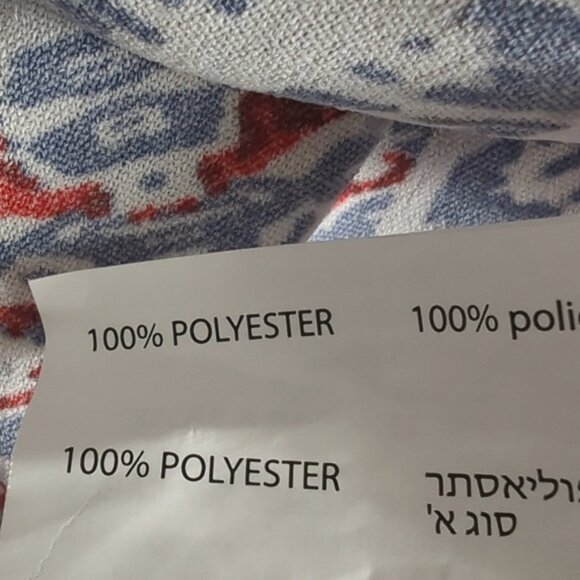 Dex 1X Dress Knee Length Ruffle Tie Neckline Long Sleeves - Picture 7 of 10